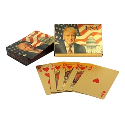 Trump 24 KT Gold Foil Playing Cards