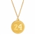 Kobe Bryant Mamba Forever 24KT Gold Plated 2 sided Medallion Memorial Necklace | Rope 24 Inch Goldtone Chain | Basketball Tribute to Number 8, 24 Jersey | 1978 -2020 G.O.A.T - FREE SHIPPING FIRST 100 CUSTOMERS!