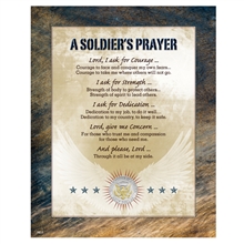 A Soldier's Prayer with Genuine JFK Half Dollar Matted Coin