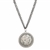 Barber Silver Half Dollar Coin Pendant With Curb Chain