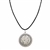 Barber Silver Half Dollar Coin Pendant With Leather Cord