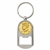 Gold-Layered JFK Half Dollar Coin Key Chain Bottle Opener