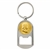 Gold-Layered Silver Franklin Half Dollar Coin Key Chain Bottle Opener