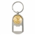 Gold-Layered Silver Walking Liberty Half Dollar Coin Key Chain Bottle Opener
