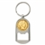 Gold-Layered Silver Barber Half Dollar Coin Key Chain Bottle Opener
