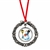 JFK Half Dollar Wreath Ornament With Colorized Snowman Coin