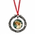 JFK Half Dollar Wreath Ornament With Colorized  Angel Coin