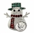 Mercury Dime Coin Snowman Brooch