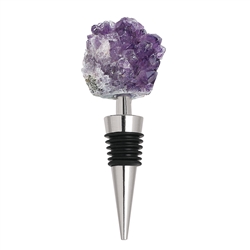 Wine Stopper with Amethyst