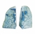 Blue Agate Bookends Set of 2