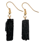 Tourmaline Point Nugget Earrings