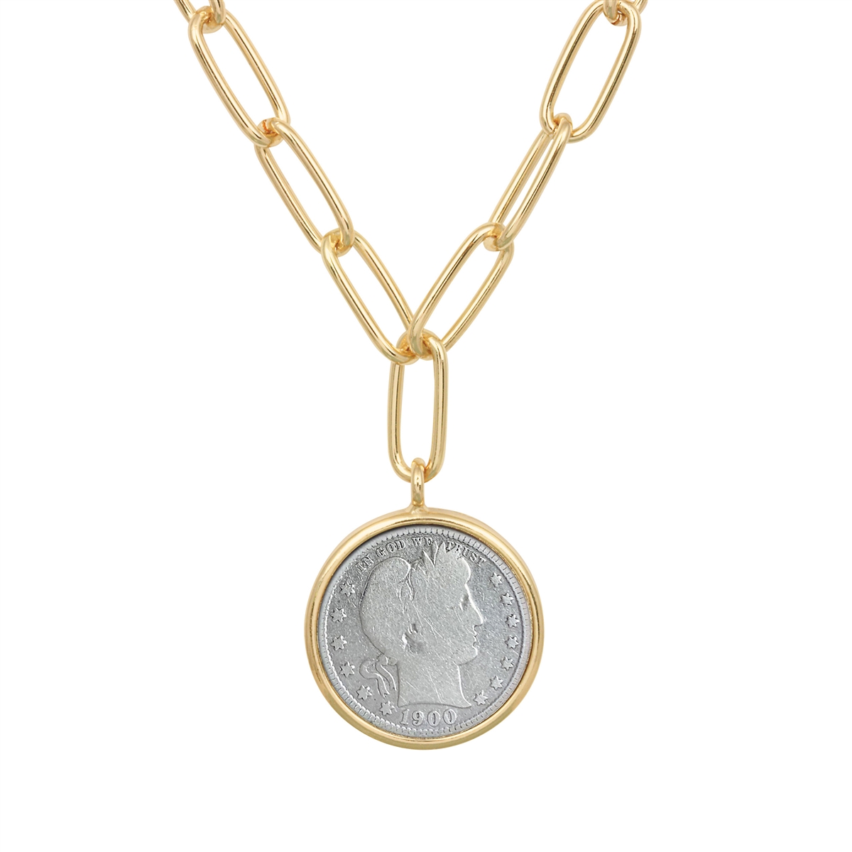 Goldtone deals Coin Necklace