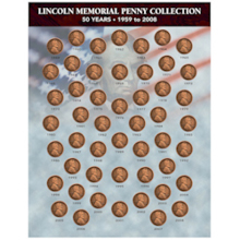 Lincoln Memorial Penny Collection 1959-2008