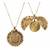 Sunflower Gold Layered Irish Penny Coin Necklace