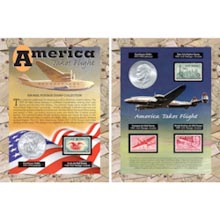 America Takes Flight Coin & Stamp Collection