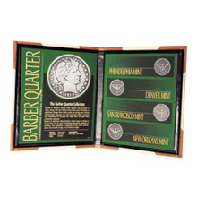 Silver Barber Quarter Mint Mark Collection