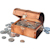 Historic Wooden Treasure Chest of Rare Old Silver Coins