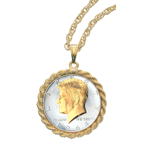 American Heritage Half Dollar Pendant #NC428-190 | Cool Water Jewelry
