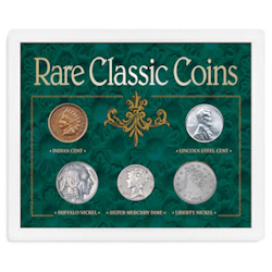  American Coin Treasures 1800's Rare Penny and Nickel Genuine  United States Coin Collection in Sonically Sealed Acrylic : Collectibles &  Fine Art