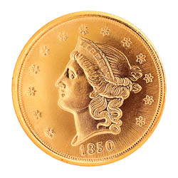 Tribute to America's Most Beautiful Coins - $20 Liberty Gold Piece 1850-1907 Replica Coin