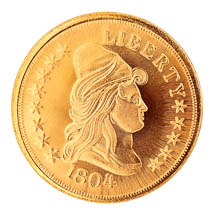 Tribute to America's Most Beautiful Coins - $10 Heraldic Eagle Replica Coin
