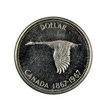 Canadian Goose Dollar Commemorative Silver Coin