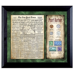 New York Times Pearl Harbor Coin & Stamp Collection