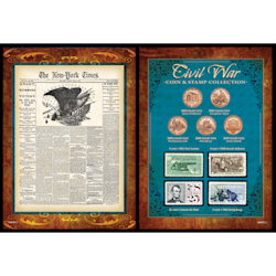 New York Times Civil War Coin & Stamp Collection