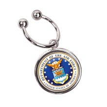 JFK Half Dollar Keyring/Airforce