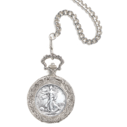 Year To Remember Half Dollar Coin Pocket Watch