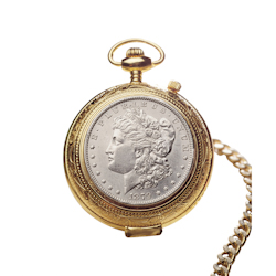 100 Year Old Morgan Silver Dollar Pocket Watch