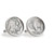 Buffalo Nickel Sterling Silver Cuff Links