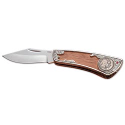 Buffalo Nickel Pocket Knife with Genuine Ruby