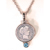 Silver Barber Dime Pendant with Aqua Crystal
