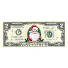 Merry Money Colorized $2 Bill