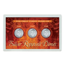 First Three Years of Silver Roosevelt Dimes