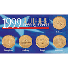 1999 Gold-Layered State Quarters
