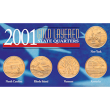 2001 Gold-Layered State Quarters