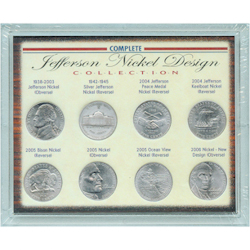 Complete Jefferson Nickel Design Collection