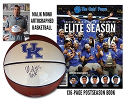 Monk Autographed Ball + Book Combo