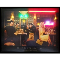 BLUE PLATE NEON/LED