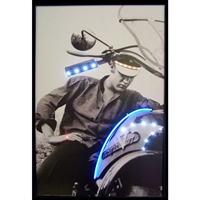 ELVIS ON MOTORCYCLE NEON/LED
