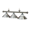 Stainless Three-Light Billiard Pendant Light