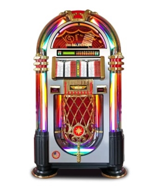 Rock-Ola Bubbler Vinyl 45 Jukebox - Crystal Edition