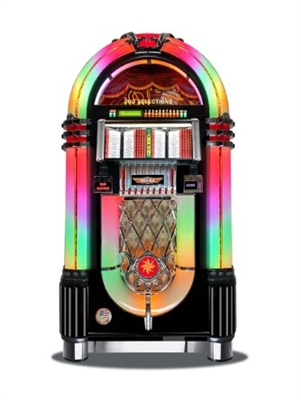 Rock-Ola Authentic Bubbler Vinyl 45 Jukebox - Gloss Black