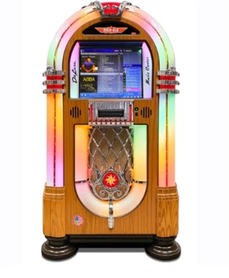 Rock-Ola Bubbler Digital Music Center Jukebox - Oak