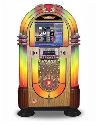 Rock-Ola Bubbler Digital Music Center Jukebox - Walnut