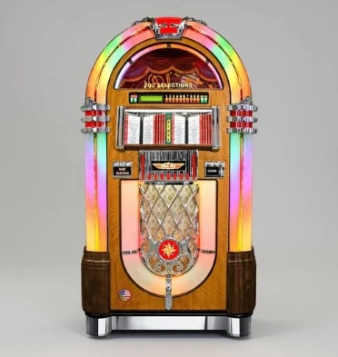 Rock-Ola Bubbler Vinyl 45 Deluxe Jukebox