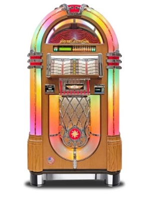 Rock-Ola Bubbler Vinyl 45 Jukebox - Oak