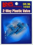 Lees Plastic 2-Way Airline Valve, 2 Pack